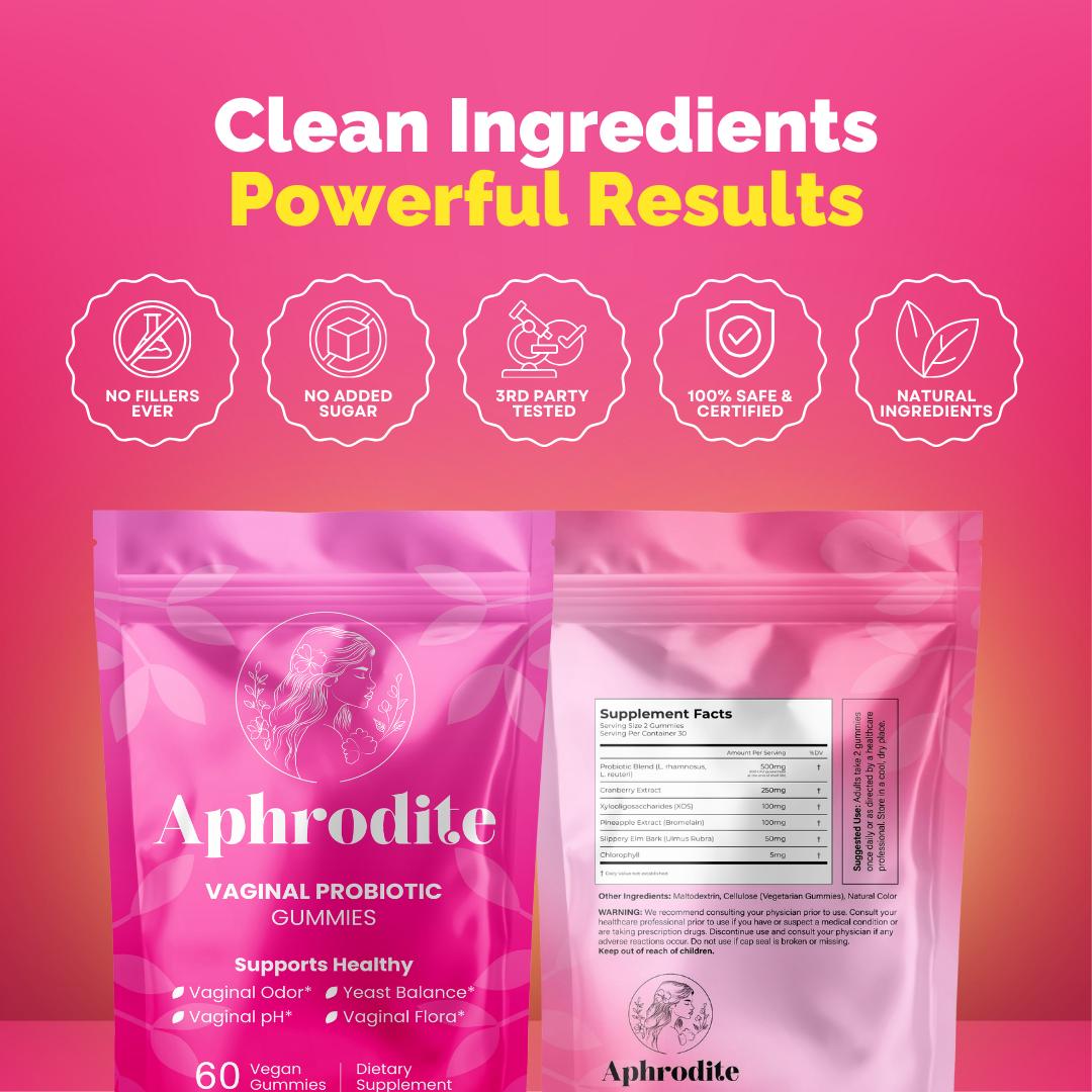Aphrodite™️  6 In 1 Total Vaginal Health Strawberry Gummies